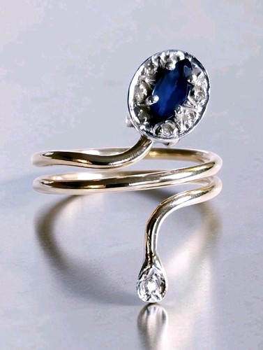 14k weißgold saphir diamant - weißgold,
