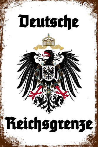Retro blechschild deutsche - blechschild,
