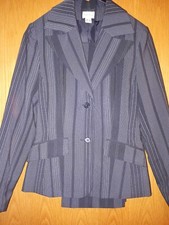 Anzug von Melrose,kaum getragen,Schwarz/Silber gestreift, Größe: 34,wie neu