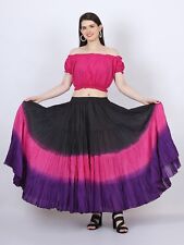 Damen 25 Yard Baumwolle, 4 Stufen Bohemian, Flamenco, Gypsy Dreifarbig - BRJ