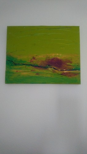 Acrylbild landschaft - landschaft,
