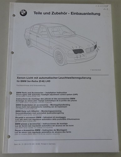 Einbauanleitung bmw e46 - 3,