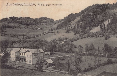 Bahnhof laubenbachmühle 1909 - laubenbachmühle,