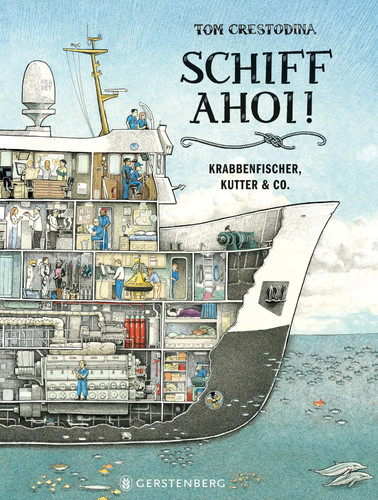 Schiff ahoi krabbenfischer - schiff, |