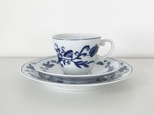 Wellco Design Vintage Gedeck Tasse Untertasse Teller Echt Kobalt Zwiebelmuster