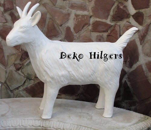 Geißbock weiß deko gemse - geißbock,