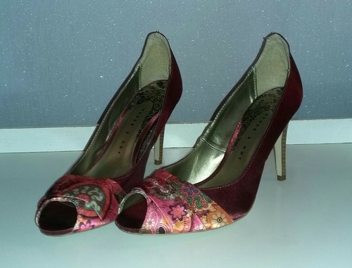 Weinrote peeptoes pumps high - peeptoes,