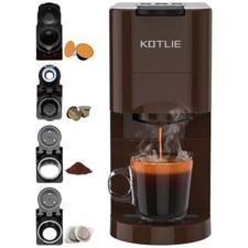 4in1 Kaffeemaschine Pad Maschine Kapsel Kaffeemaschine Pulver 4 Einsätze 19bar 