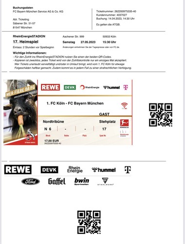 Sammlerticket köln fc - sammlerticket,