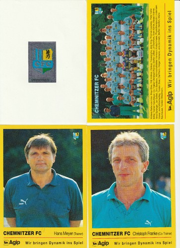 Chemnitzer autogrammkarten - chemnitzer, fc