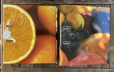 2 Ordner A4/breit - Motiv Orange + Früchte - neuwertig/makellos
