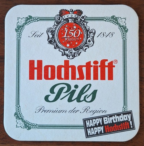 Bierdeckel hochstift pils - bierdeckel, |
