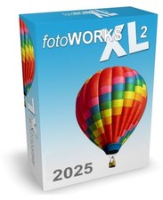 FOTOWORKS XL 2025 – Bildbearbeitungsprogramm in Deutsch - Windows - CD-ROM +KEY