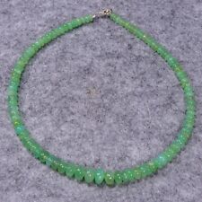 Chrysopras Halskette, 925er