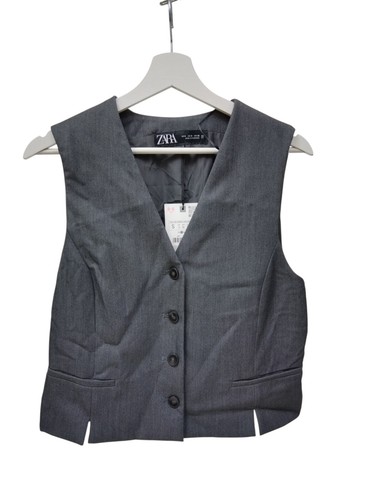 Zara damen weste mit schlitzen - zara,