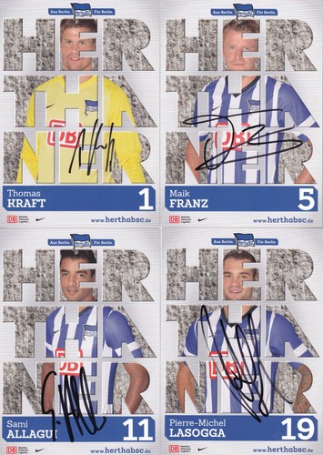Autogrammkarten hertha - 43,