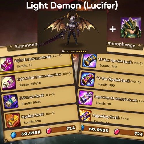 Summoners war light demon - eu!,