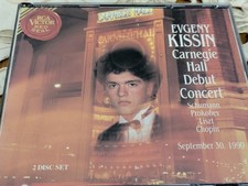 Evgeny Kissin Carnegy Hall Debut Concert 30.9.1990 2 CD Box Schumann Prokofiev