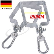 2er Set Schaukelhaken 120 X 120 MM mit Karabinerhaken Schaukelschelle Schaukel