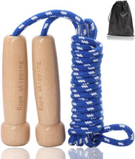 Springseil Erwachsener, Verstellbares Baumwoll Seilspringen Mit Natürlichem 