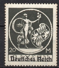 Deutsches Reich 138 I PF IX "Bayern Abschied" 1920 mit Plattenfehler, postfrisch