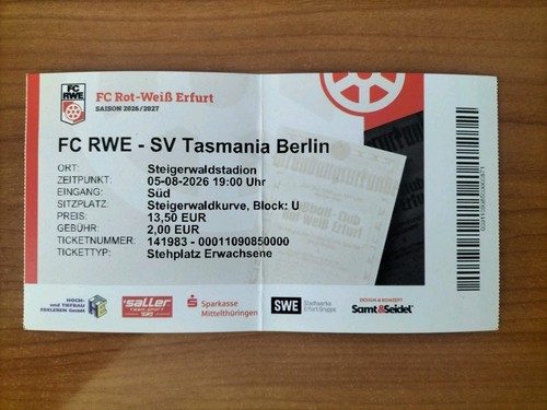 Sammler ticket fc - 26/27, rot