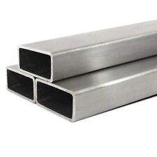 STAHL-SHOP24 Edelstahl Rechteckrohr V2A Rechteckrohr geschliffen K 240