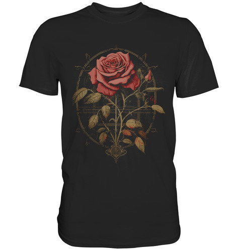 Gothic rose shirt blume - t-shirt,