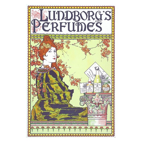 Jugendstil parfüm poster - jugendstil,
