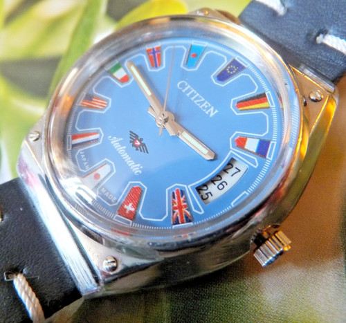 Citizen blue flag dial 36mm - "flag",