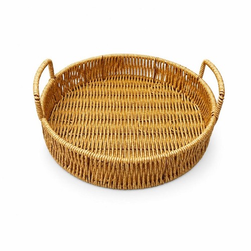Rattan tablett mit griffen - rattan-tablett,