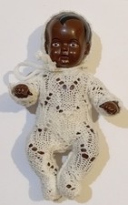 Schildkröt- Puppe,Strampelchen,16 cm,dunkelhäutig