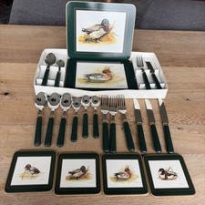 Vintage wildlife besteck - 4x, besteck-