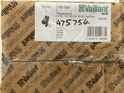 Vaillant 161106 pumpe - 161106,