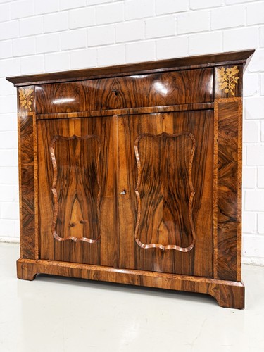 Halbschrank nussbaum - halbschrank,