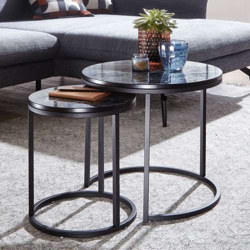 Finebuy beistelltisch 2er set - beistelltisch,