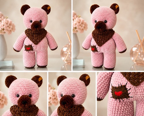 Gehäkelter teddybär stoff - teddybär, stoff-