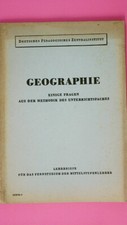 170579 GEOGRAPHIE Lehrbriefe für das Fernstudium der Mittelstufenlehrer.
