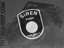 FLACHPLATTE BP SIRENE SIRENE ALU 1. US JEEP WILLYS WW2