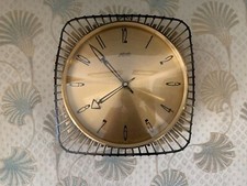 Kienzle Wand Uhr 50 er Jahre mit elektromechan. Uhrwerk 606 C