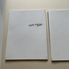 Kurt Moser Bronzeplastiken u. Skizzen 2 Rohbogenexemplare Buchbinder Buchkunst 