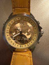 Calvaneo 1583 Herren Automatikuhr Astonia Platin Beige