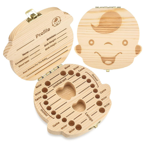 Zahnbox holz milchzahndose - holz,,