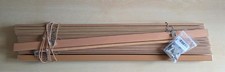 Sonnenschutzrollo innen aus Holz 80x130 mit Fensterbefestigung ohne Bohren