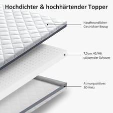 Sehr Harter Matratzenauflage Matratze BedStory Topper 90 100 120 140 160 180 200