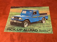Daihatsu Prospekt Pick up Allrad F 25 F 55 Brochure