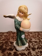 Goebel - großer Engel mit Kerzenschale grün 22 cm -neuwertig