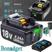 4X 6000mAh Für Makita Akku 18V 8,0Ah 9,0Ah 12Ah BL1860B BL1850B BL1840B BL1830B