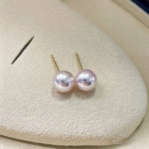 Akoya perlen ohrstecker 5mm - ohrstecker, 7,5mm