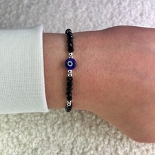 Schwarz Evileye Armband Nazar
